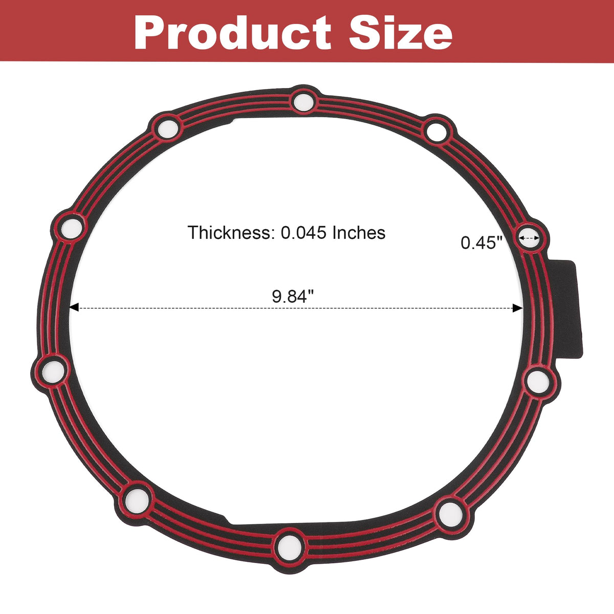 Jetuplusllc edge profile showing 0.045 inch thickness for correct compression