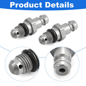 Jetuplusllc threaded 9/16-24 and 3/8 connector detail ensuring secure seal