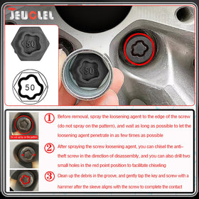 JEUCLEL adapter and punch closeup illustrating secure swapping and easy use