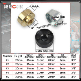 JEUCLEL chrome vanadium finish detail indicating corrosion resistance and long tool life