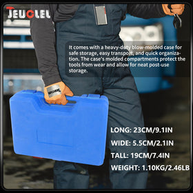 JEUCLEL lifestyle workbench setup showing kit readiness for professional jobs