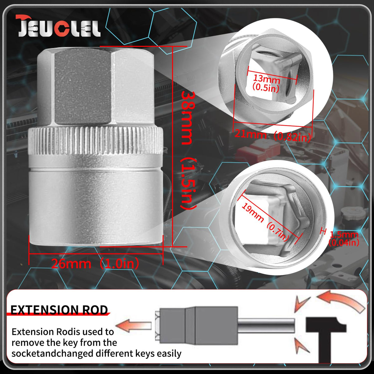 JEUCLEL metal finish texture highlighting corrosion resistance and durability