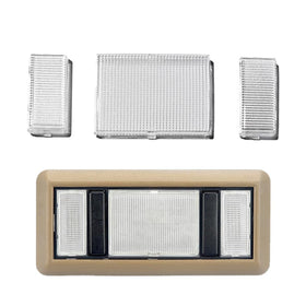 JEUNODIY front view of dome light covers showing precise OEM fit and clean finish