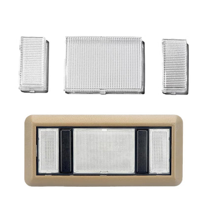 JEUNODIY front view of dome light covers showing precise OEM fit and clean finish