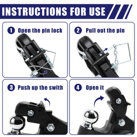 JEXTRA hitch installed in a 2" receiver demonstrating fit and stability benefit
