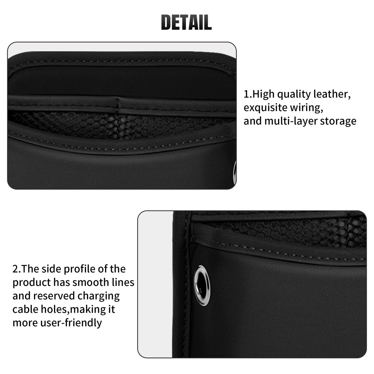 JEYODA compact storage with wallet sunglasses shows multi-item capacity