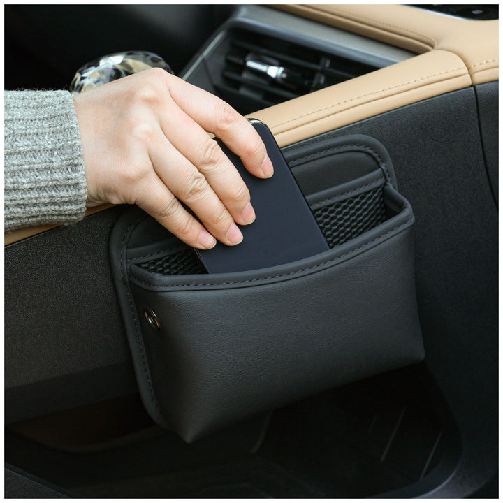 JEYODA front view pouch on seat shows tidy storage and quick access