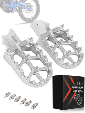 JFG RACING front view of foot peg showing shape and mounting benefit