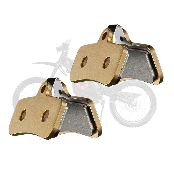 JFG RACING front and rear brake pads in package showing contents and fitment benefits