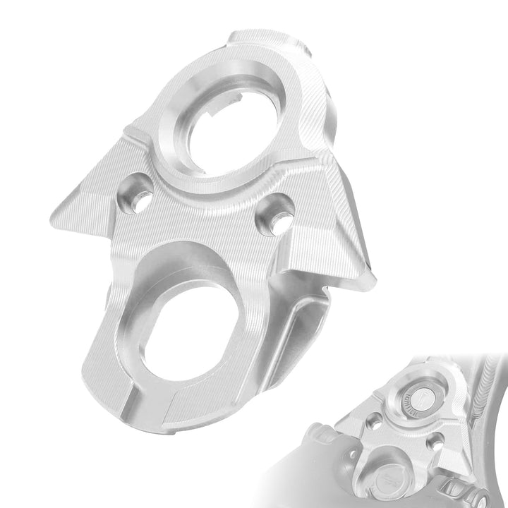 JFG RACING front view ignition cover showing fit and protective shape benefits