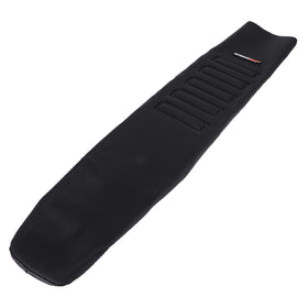 JFG RACING front view of black seat cover showing fit and sleek look