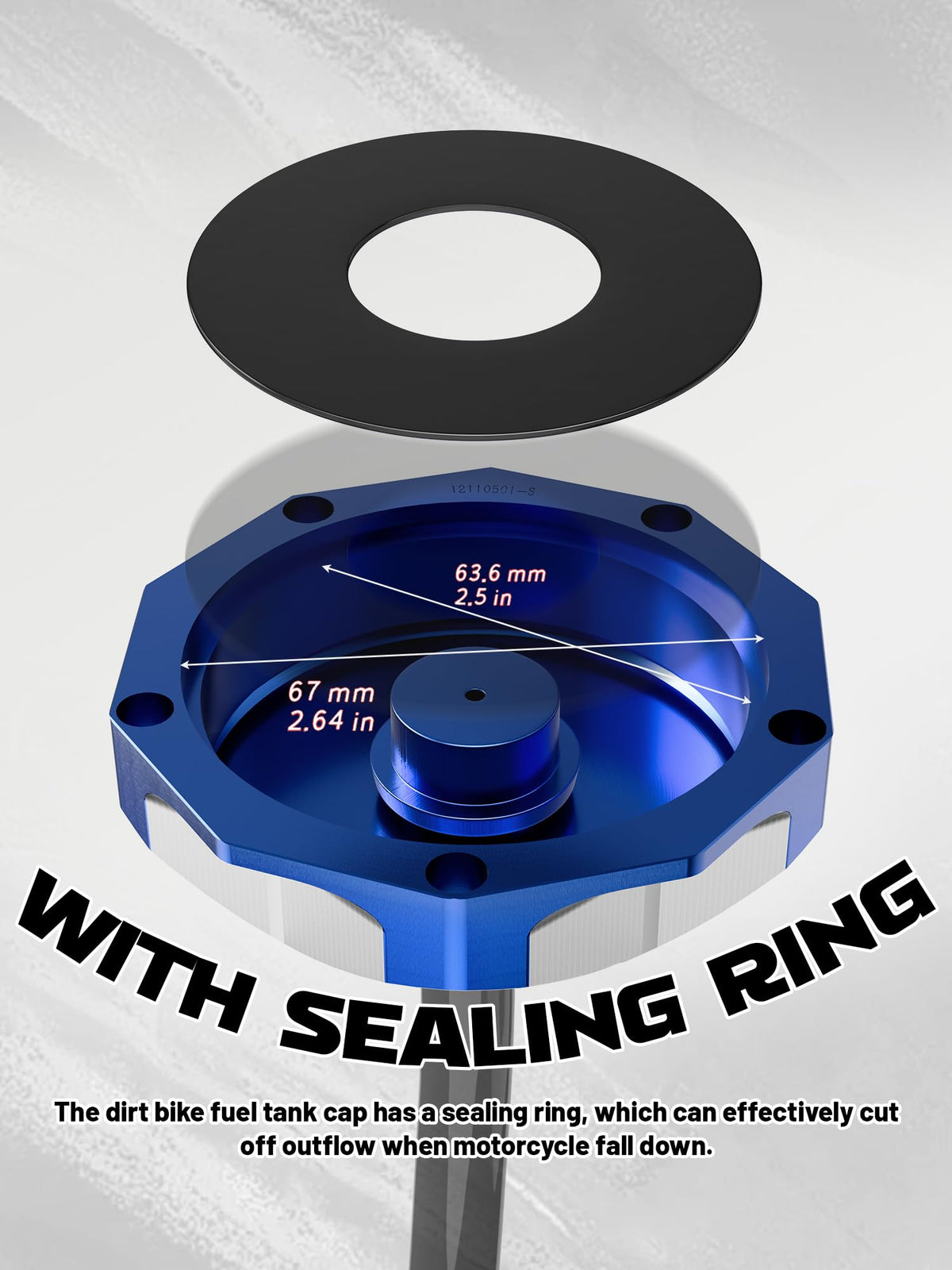 JFG RACING sealing ring detail demonstrating leak prevention benefit