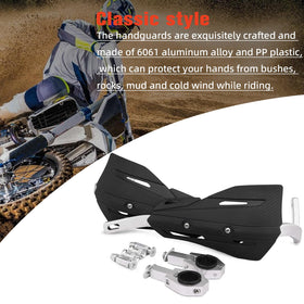 JFG RACING hand guards installed on dirt bike protecting levers and cables