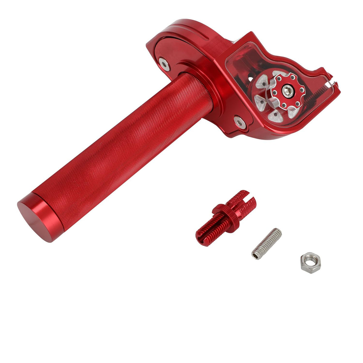 JFG RACING knurled rubber grip detail providing secure hand traction with gloves