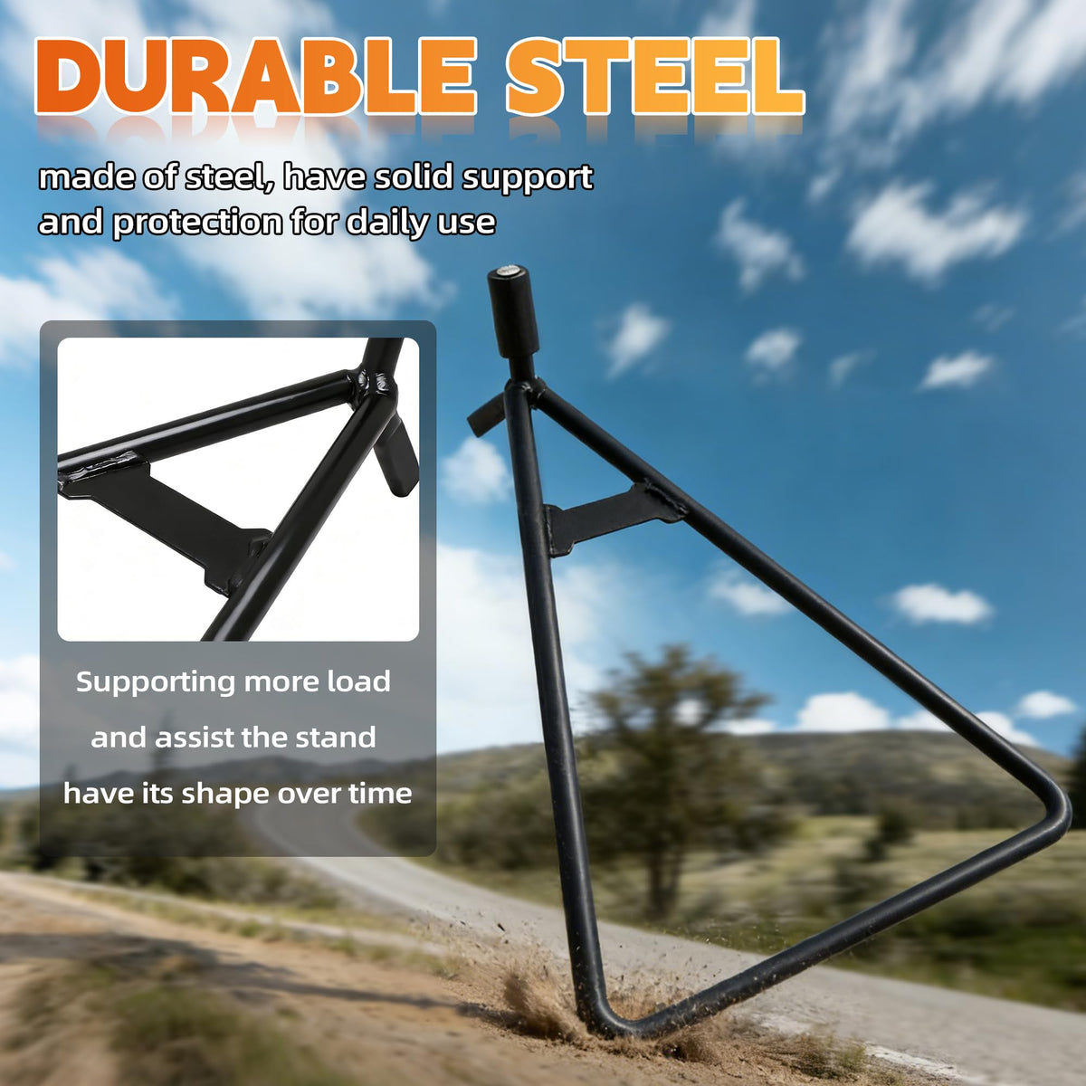 JFG RACING stand in trailside setting providing stable parking during rides