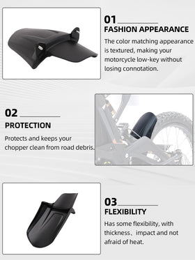 JFG RACING rear fender beside a ruler showing scale and precise fit