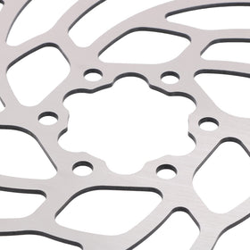 JFG RACING rotor edge close-up highlighting treated steel and durability
