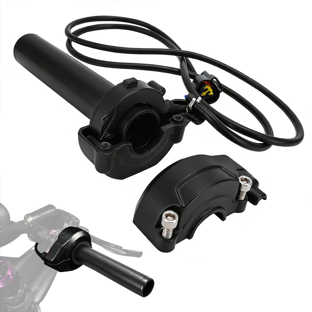 JFG RACING throttle front assembly showing fitment and clean controls for better handling