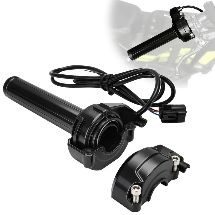 JFG RACING throttle front view showing clean profile and durable design benefit