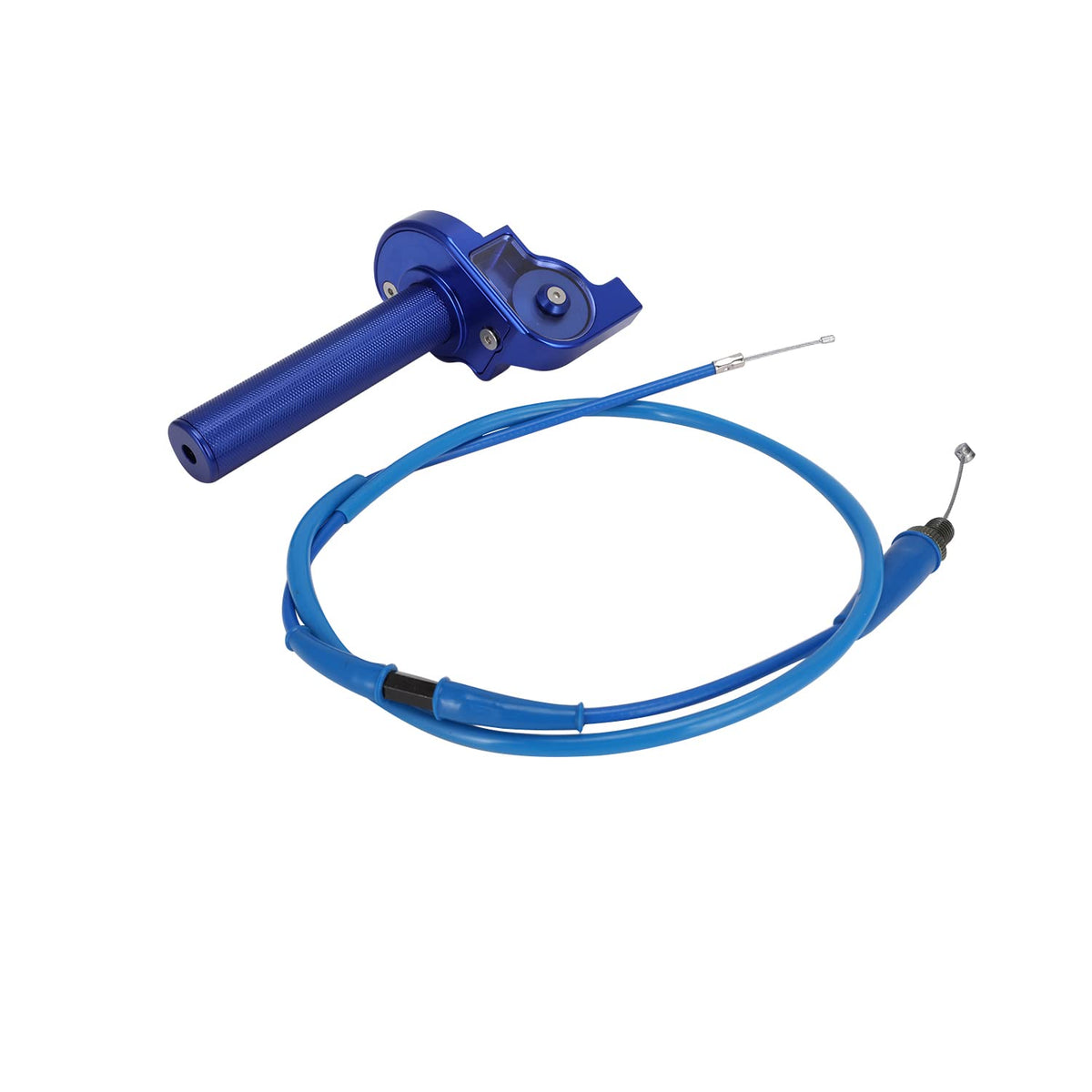JFG RACING throttle installed on handlebar showing improved control and responsiveness
