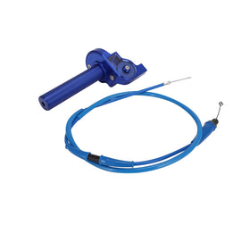 JFG RACING throttle installed on handlebar showing improved control and responsiveness