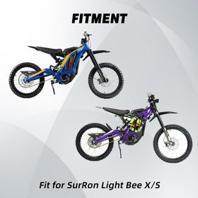 JFG RACING throttle mounted on Surron bike demonstrating improved control benefit