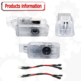 Jfsotls projection on ground displaying bright logo for safer nighttime entry
