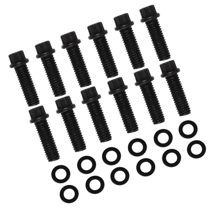 JGhyperX intake manifold bolt kit front view showing all bolts and washers, clear identification benefit