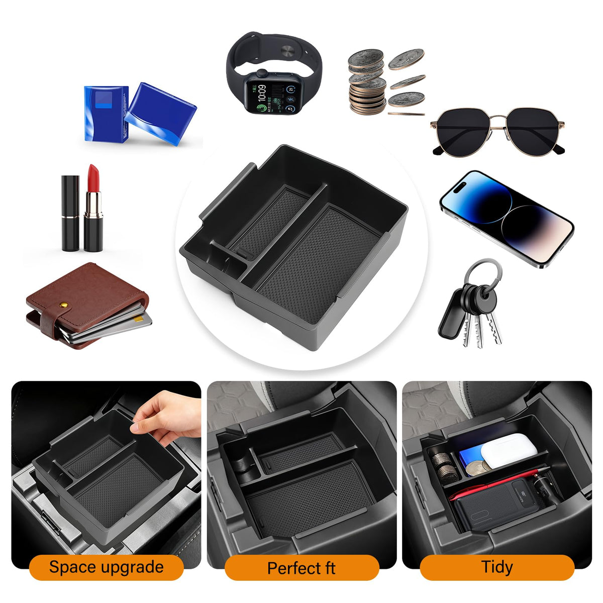 JHGFVC lifestyle image of Forester interior with tidy console benefits