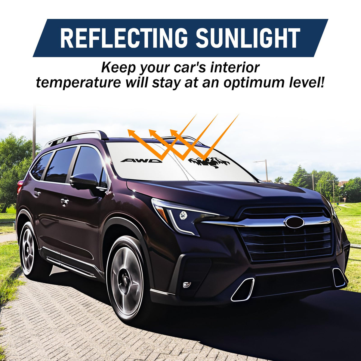 JHGFVC reflective layer detail demonstrating high UV reflection and heat reduction