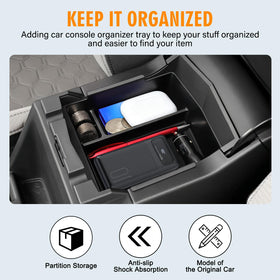 JHGFVC top view showing three compartments for phones cards and coins