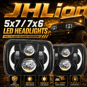 JHLion close-up of LED optics highlighting uniform light and no dark spots