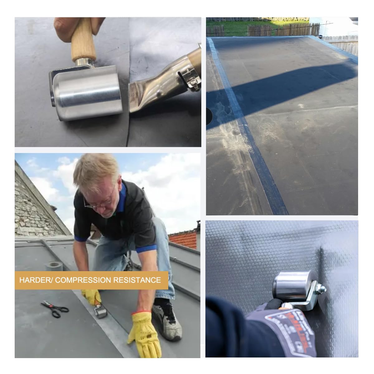 JIADING roller next to measuring tape to show compact size and practical scale
