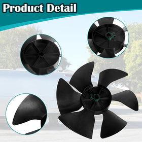 JIANBENKJ fan blade side profile displaying 3-inch thickness and fit reliability benefit