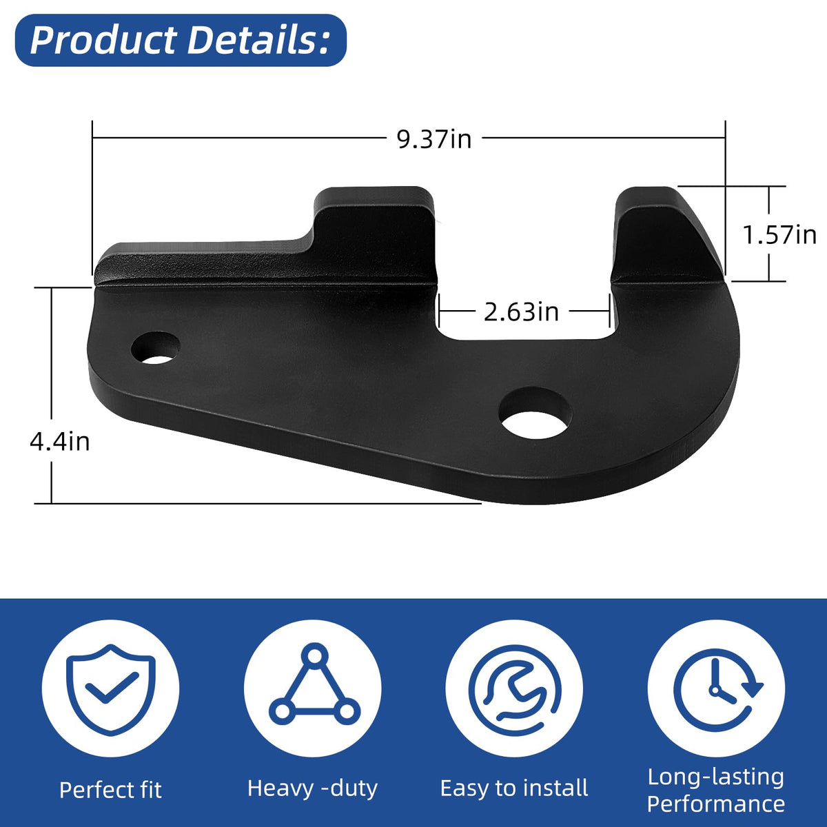 JIANBENKJ adapter attached to friction sway bar showing stability benefit