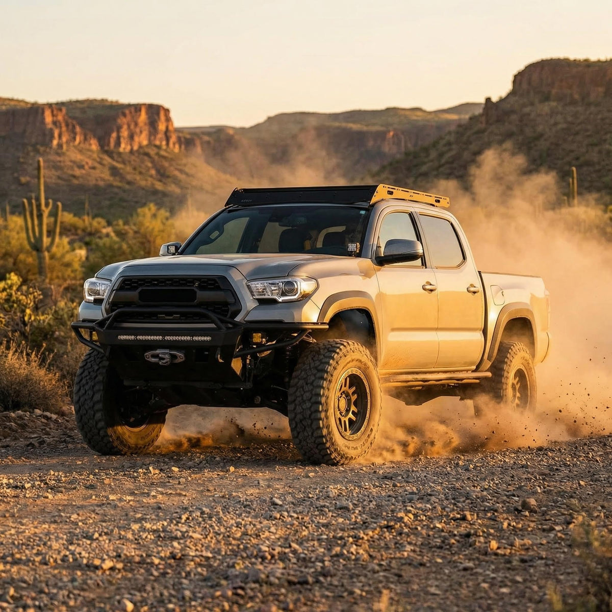 jiankun installed on Tacoma off-road demonstrating protection and style