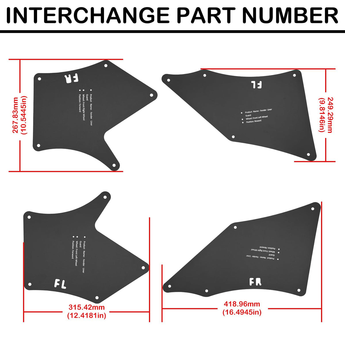 jiankun liner beside ruler showing scale for correct fitment