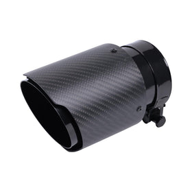 Jiarear front view of matte carbon fiber tip showing clean finish and aggressive look