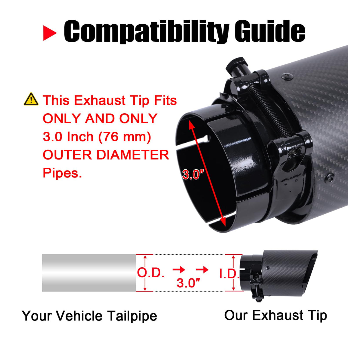 Jiarear installed tailpipe showing finished rear appearance and improved styling
