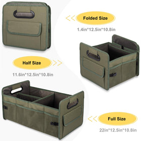 JiatuA folded flat and buckled for compact storage in a closet or trunk