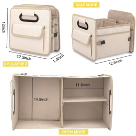 JiatuA folded half as seat organizer to show compactness and space-saving benefit