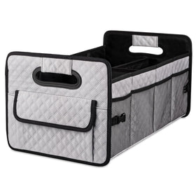 JiatuA front view of trunk organizer showing size and pockets for tidy storage