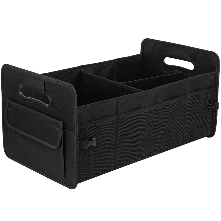 JiatuA front view in trunk showing organized groceries and tidy storage benefit