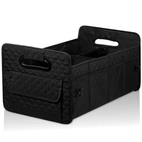 JiatuA front view of large black organizer showing compartments and accessibility