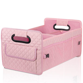 JiatuA front view organizer in pink showing tidy compartments and easy access