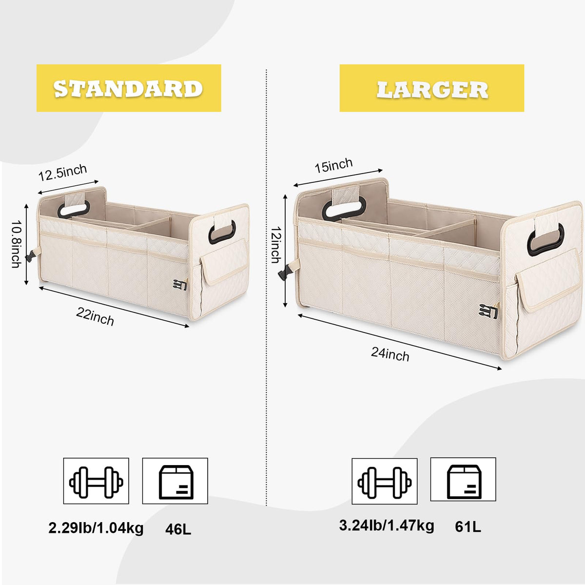 JiatuA placed in an SUV cargo area showing perfect fit and organized gear