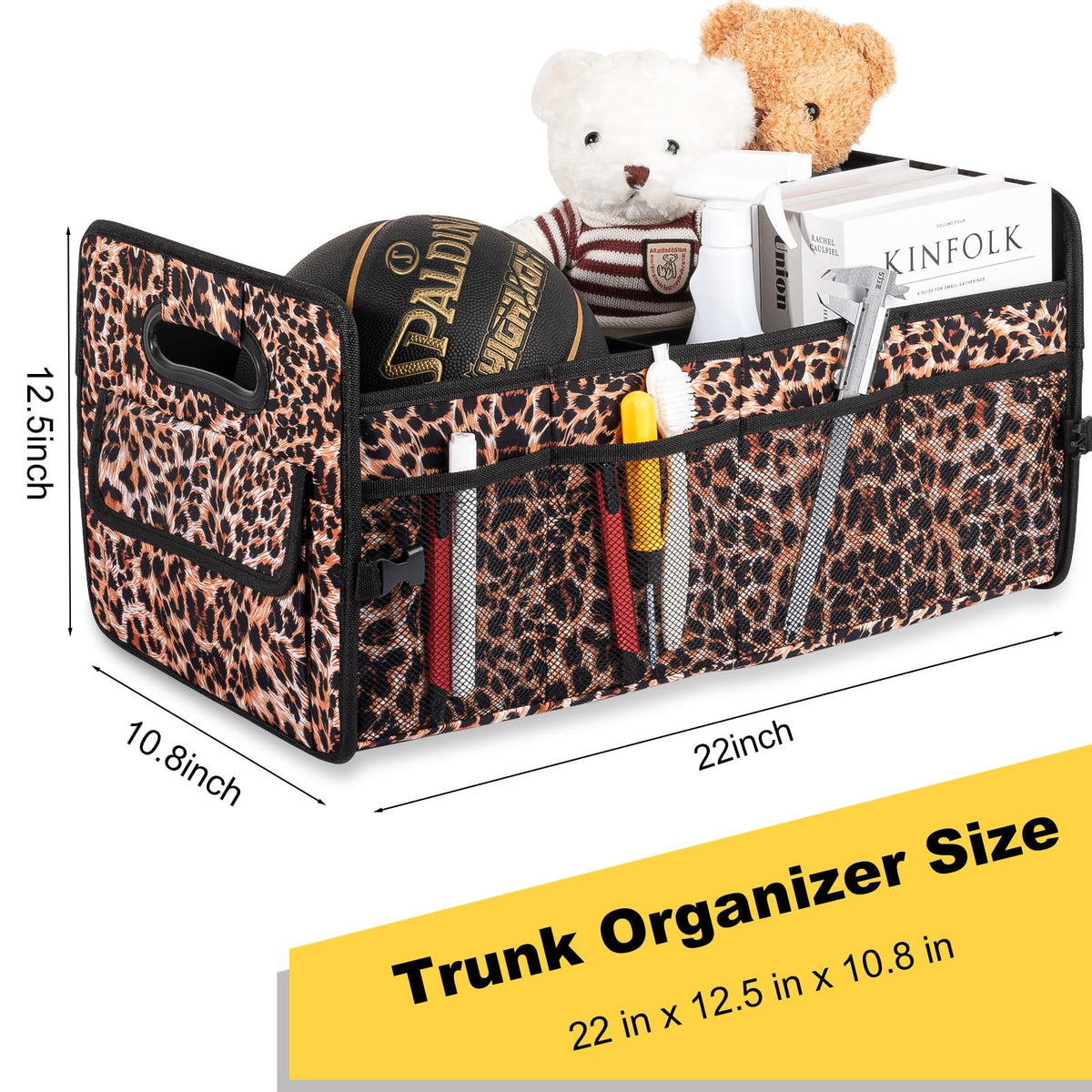 JiatuA fully folded compact organizer buckled for space-saving storage