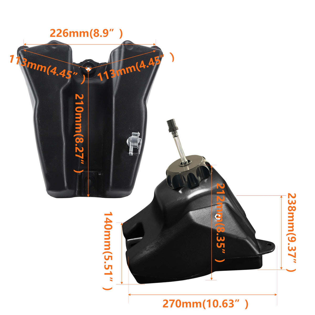 JIAXIMAN fuel hoses and clamps assembled for secure leak-free connections