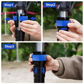 JIAYAN tool positioned on fork leg enabling damage-free seal seating