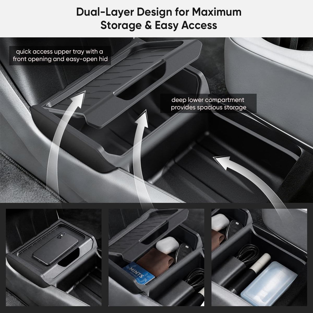 Jicxv deep lower compartment open demonstrating roomy storage advantage